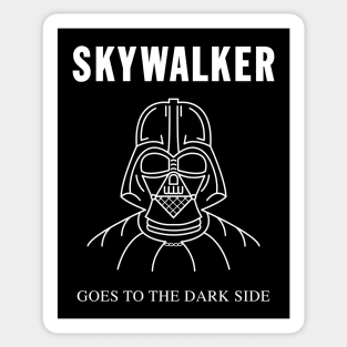 Goes To The Dark Side Sticker